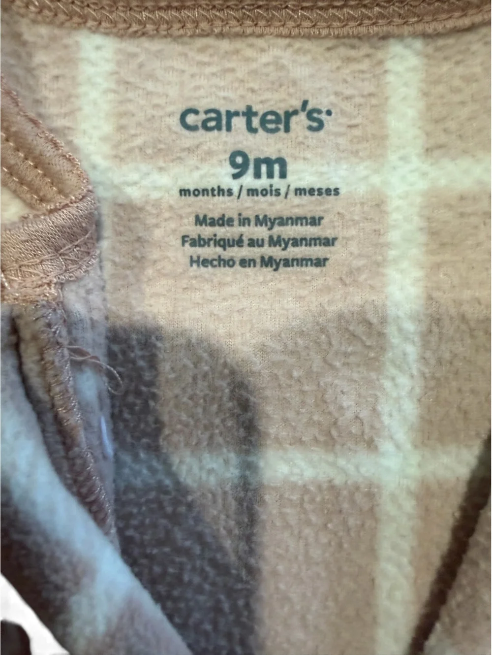 Carter's Baby Girls' 9 Months Fleece Footed Pajamas Set, 2 Pack